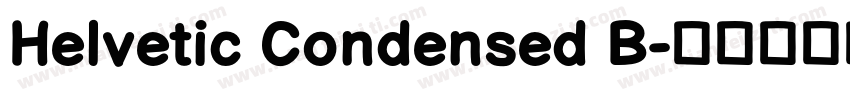 Helvetic Condensed B字体转换